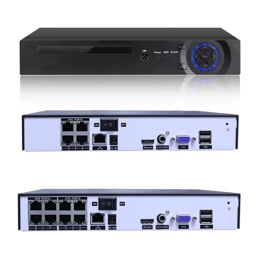 4CH POE Home Night Vision Security Camera System