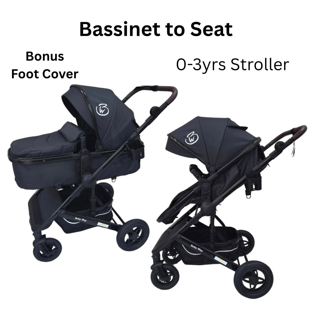 Preorder - Evolve 3 in 1 Stroller + Bassinet + i-Size Capsule Travel System with Sunshade Sets and Mattress + Colour Options