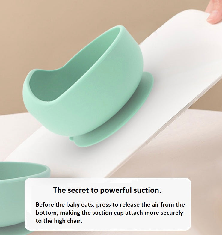 8-Piece Baby Silicone Feeding Set – Warm Sand