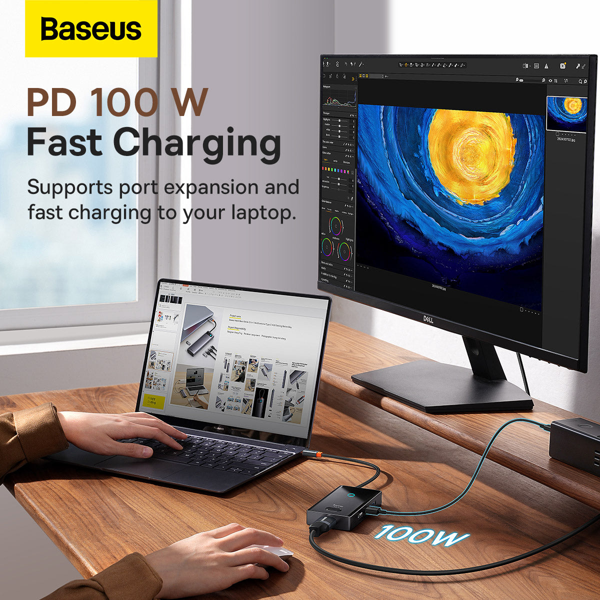 Baseus 8-in-1 USB C Hub 4K@60Hz