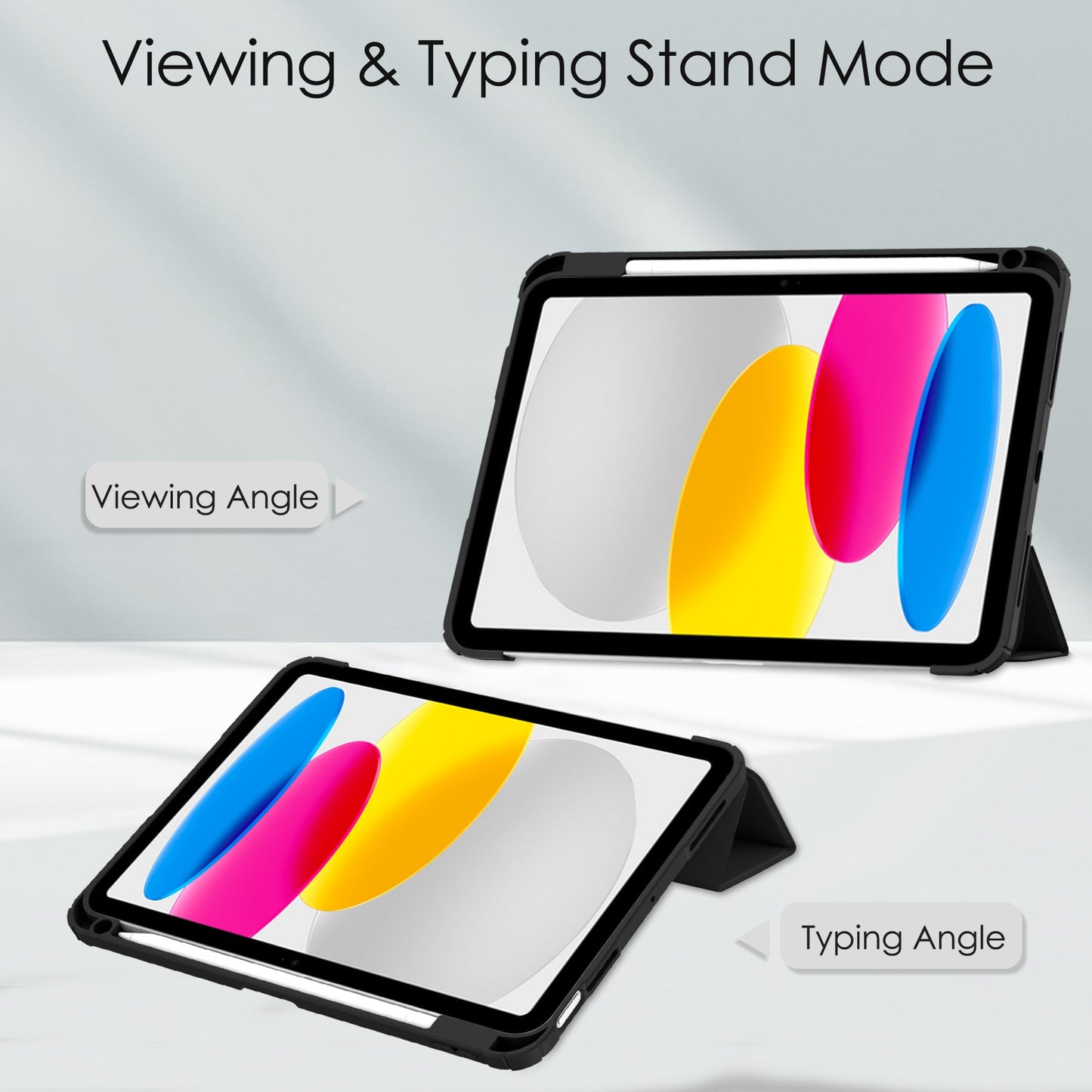iPad 10.9" Case (10th Gen 2022), iPad 11 (A16 2025) with Pencil Holder