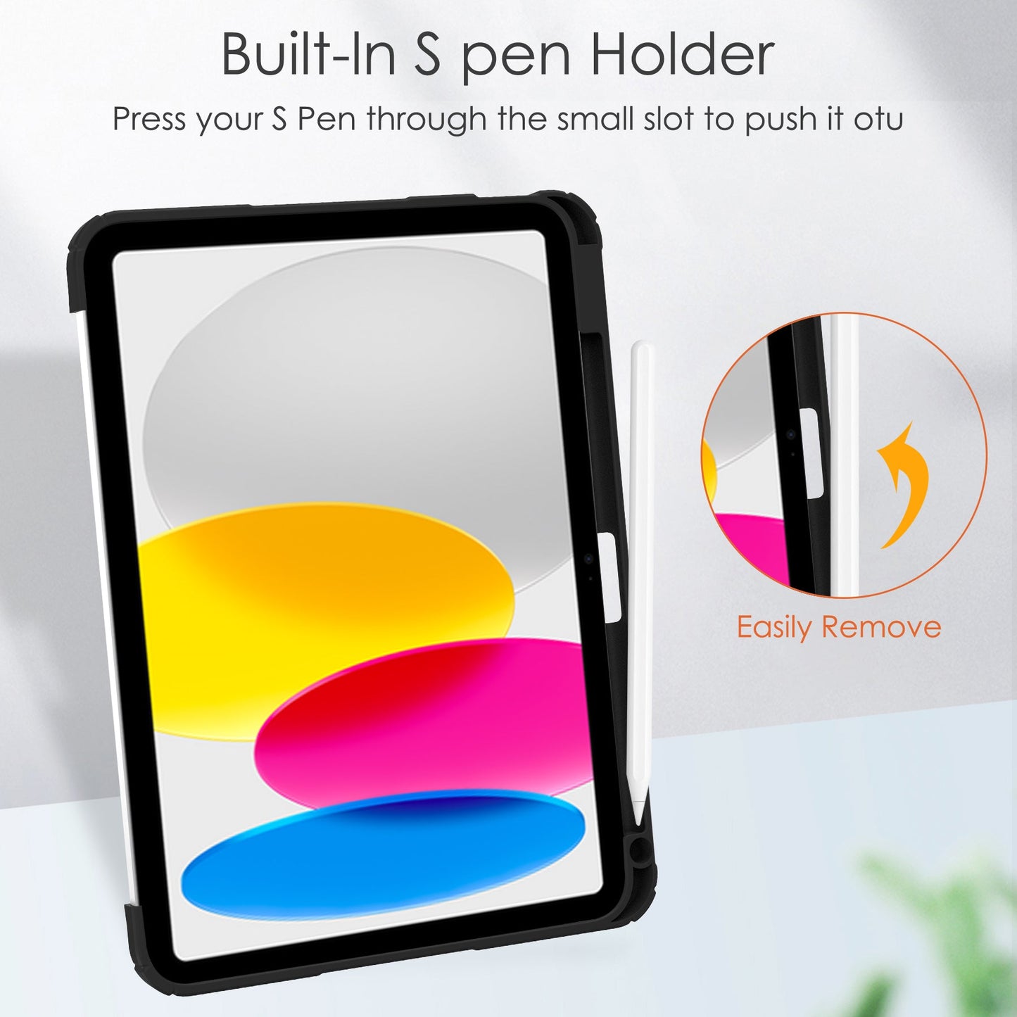 iPad 10.9" Case (10th Gen 2022), iPad 11 (A16 2025) with Pencil Holder