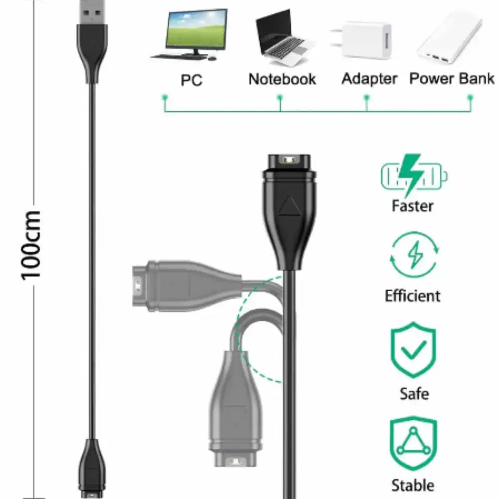 Charger for Garmin Watches (USB & Type C)