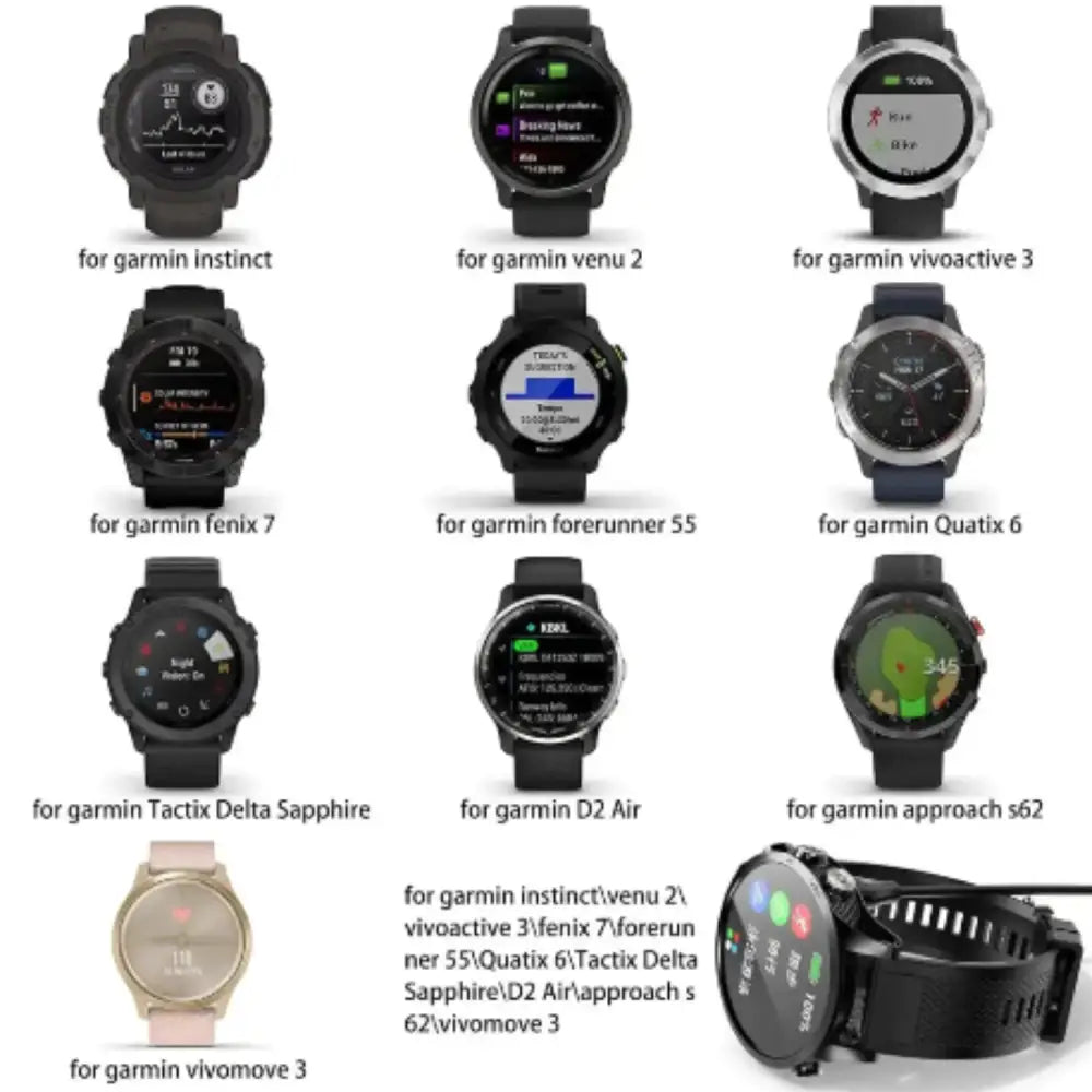 Charger for Garmin Watches (USB & Type C)