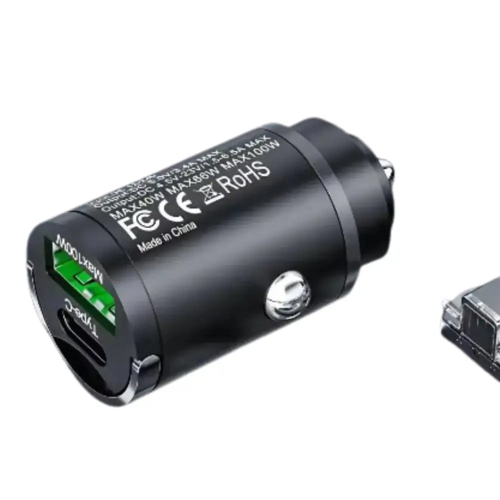 100W Mini USB-C Fast Car Charger Adapter