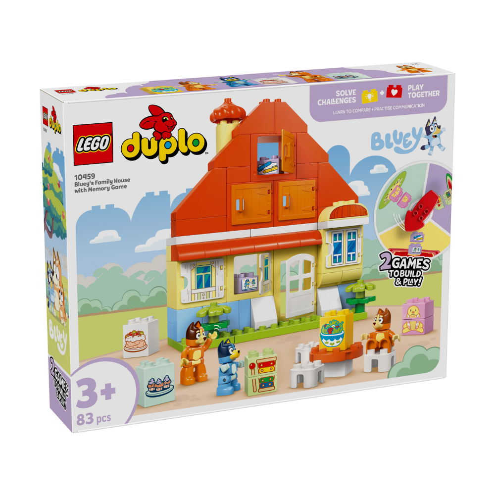 LEGO Duplo: Bluey's Family House with Memory Game (10459)