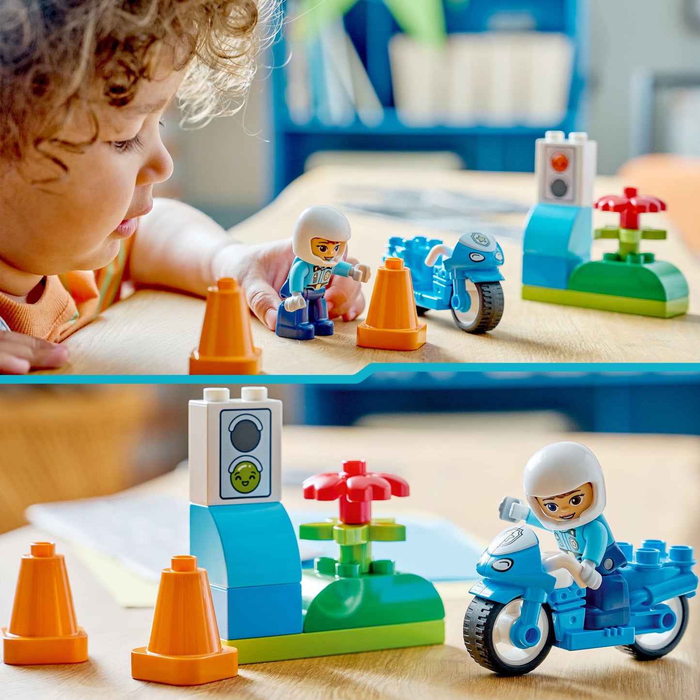 LEGO DUPLO: Town Blue Police Motorcycle (10471)