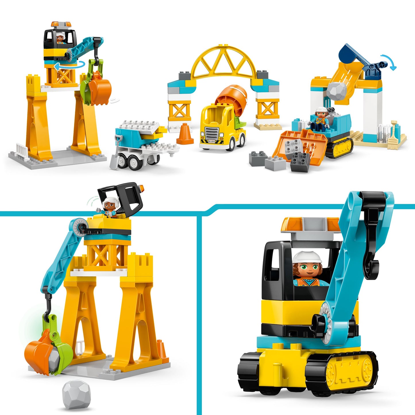 LEGO DUPLO: Town 3 in 1 Construction Site and Vehicles (10476)