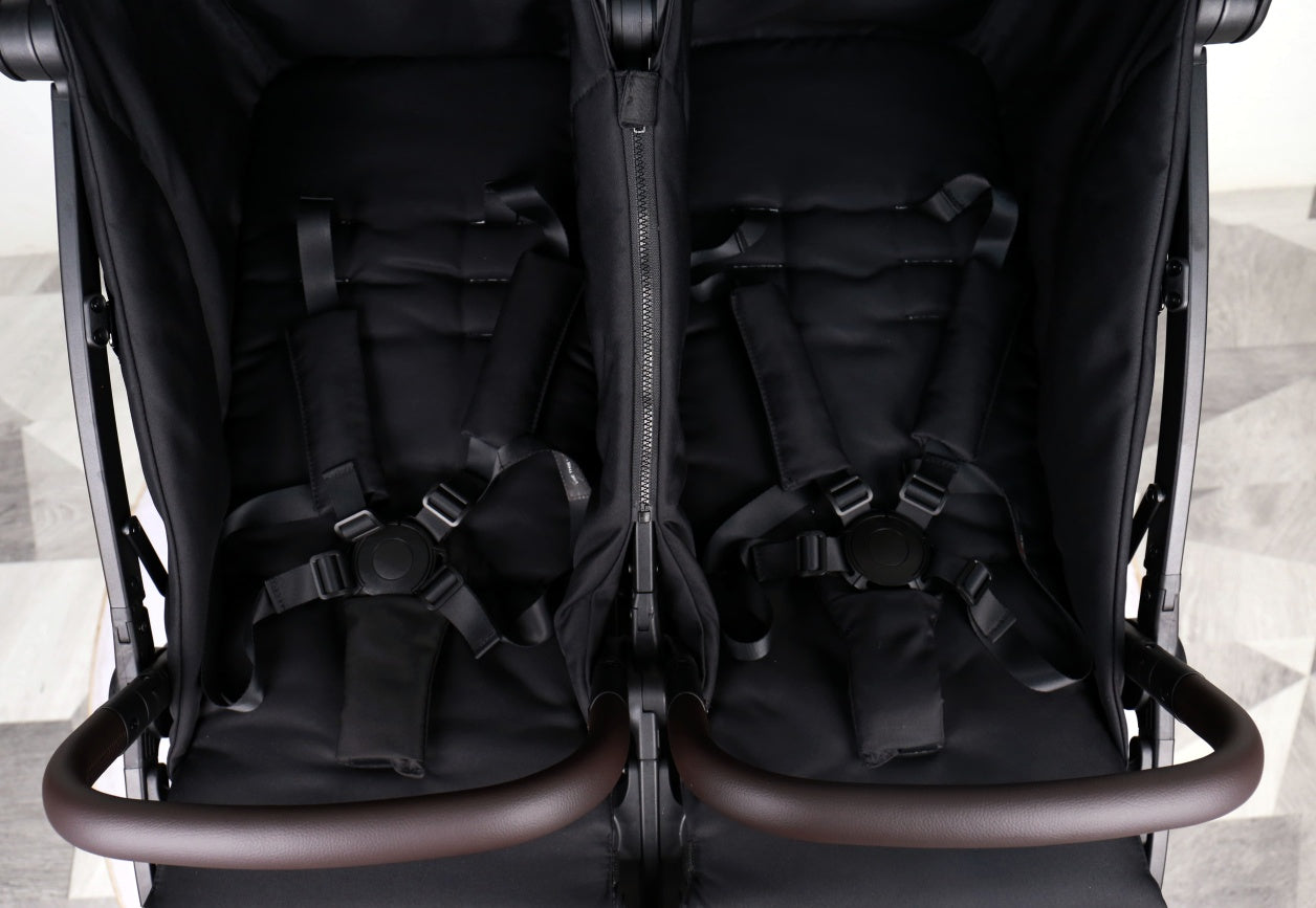 Double Pram – FlexGo Duo double stroller Black