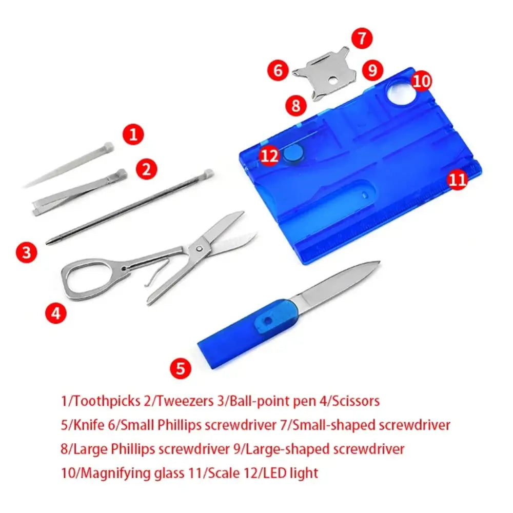 12 in 1 Multi Tool Card