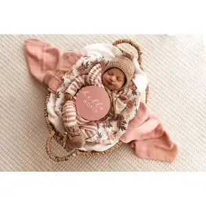 Snuggle Hunny Kids Reversible Milestone Cards - ROSETTE & PINK SAND - Babyonline