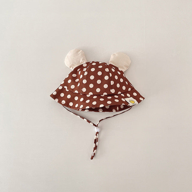 Cartoon Dot Print Baby Bucket Hat