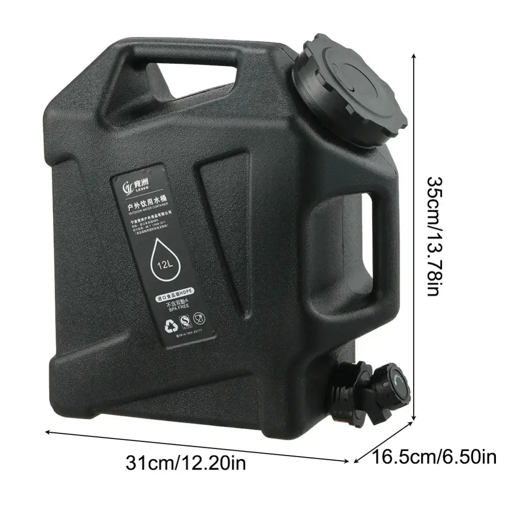 12L Portable Camping Water Bag with Faucet (3 colours available)