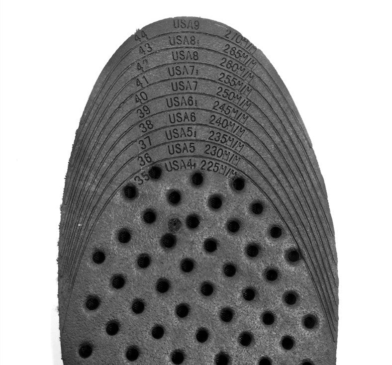 Two Layer 5cm Men Lady Shoe Lift Height Increase Insoles Memory Foam Pads Heel Insert Taller