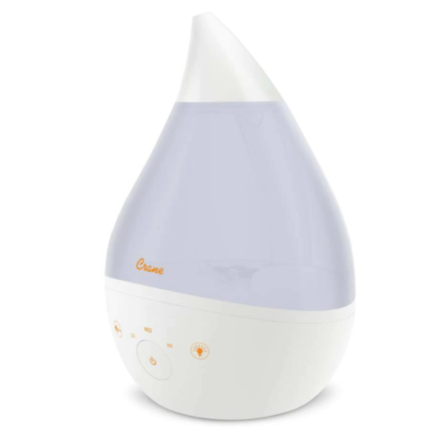 Crane - 4-in-1 Top Fill Drop Humidifier w/ Sound Machine