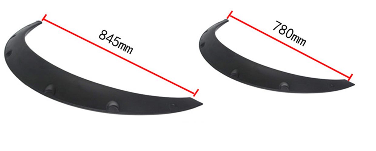 4pcs Car Fender Flares Flexible Body Wheel Arches Extra Wide Universal