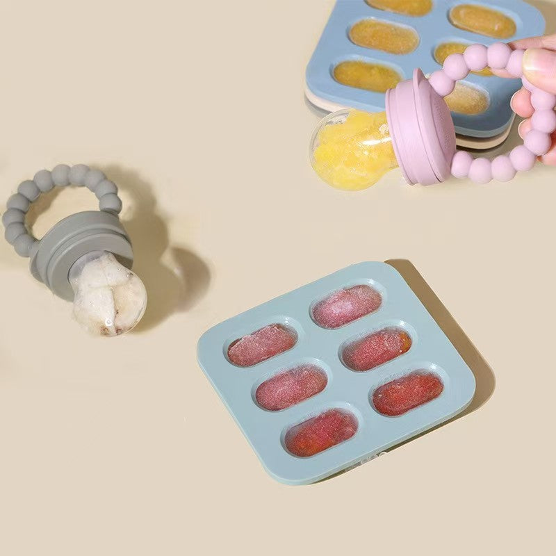 Silicone Baby Fruit Feeder – Warm Sand