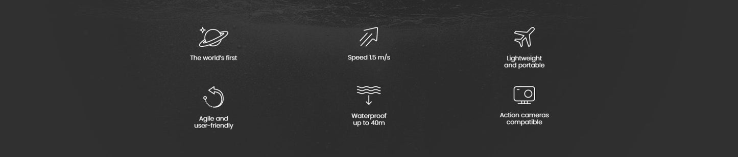 SUBLUE Whiteshark Mix Sea Scooter - Deep Blue