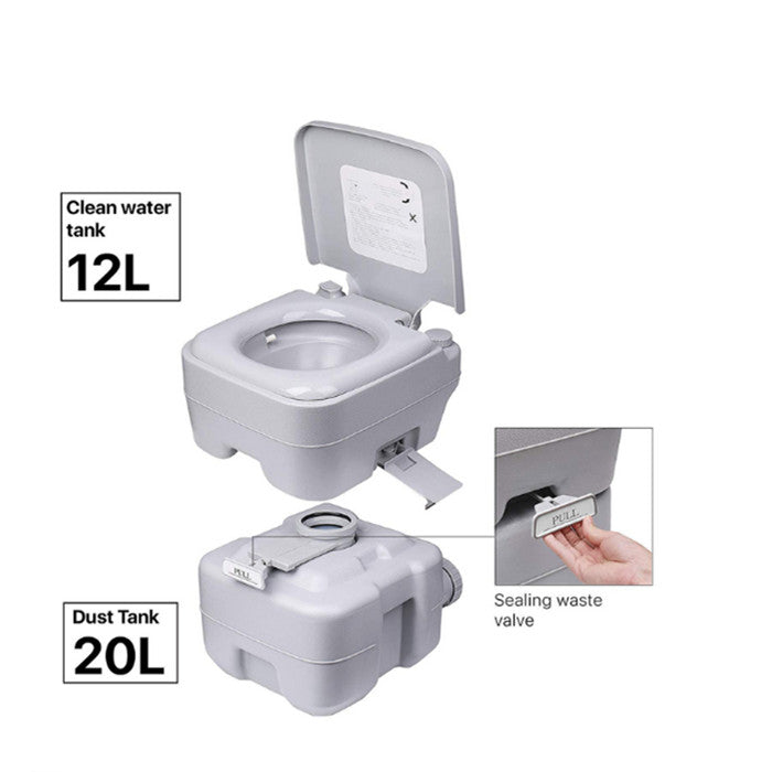 20L Outdoor Portable Toilet Camping Potty Caravan Travel Boating