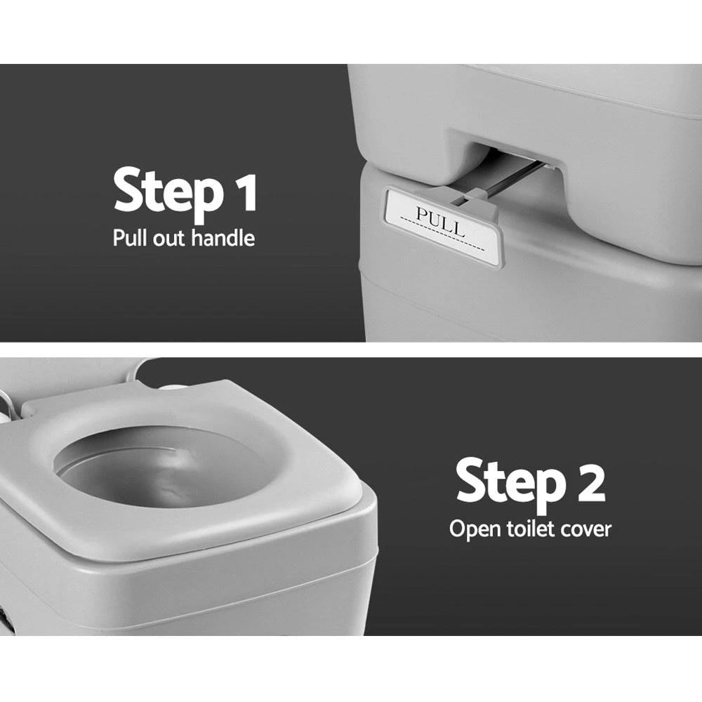 20L Outdoor Portable Toilet Camping Potty Caravan Travel Boating