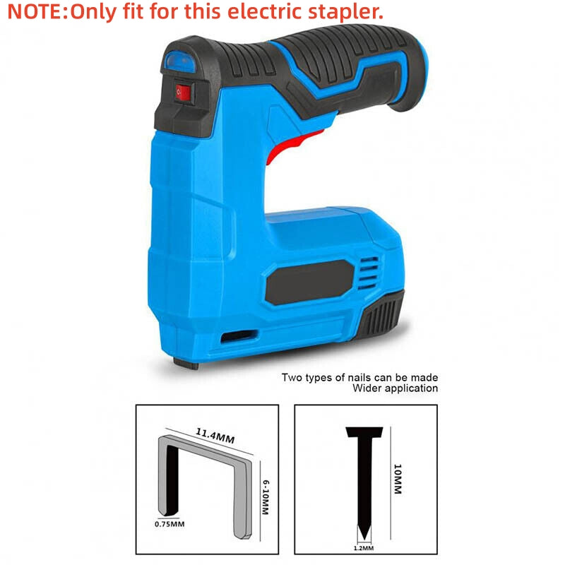 2000pcs Cordless Electric Stapler Nails U Shape