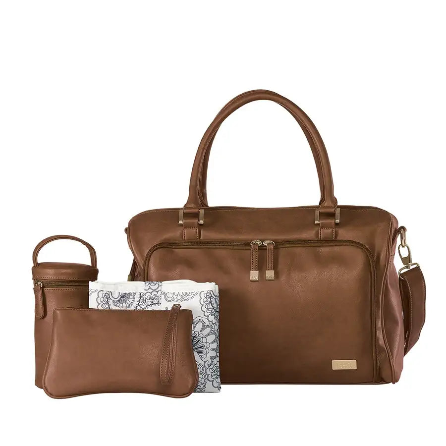 Isoki Double Zip Satchel REDWOOD - Babyonline