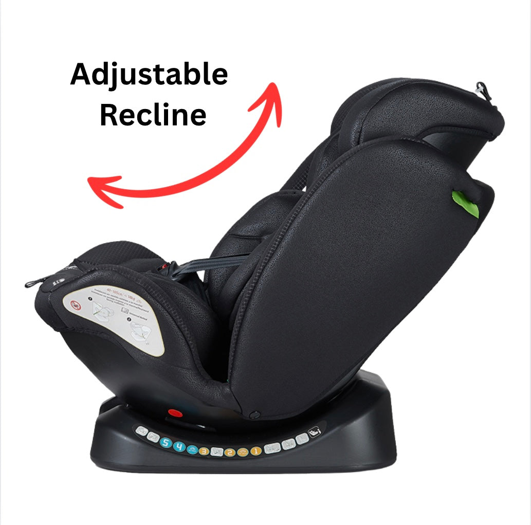 Preorder - GrowSwitch iSize Convertible Car Seat for 0-12 years - BLACK