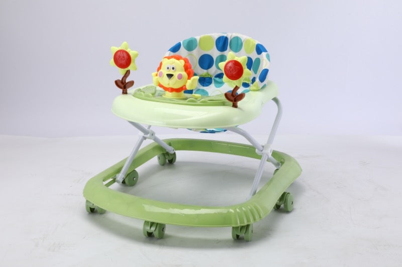 GrowTime Baby Walker – Removable Toy Bar & Compact Folding