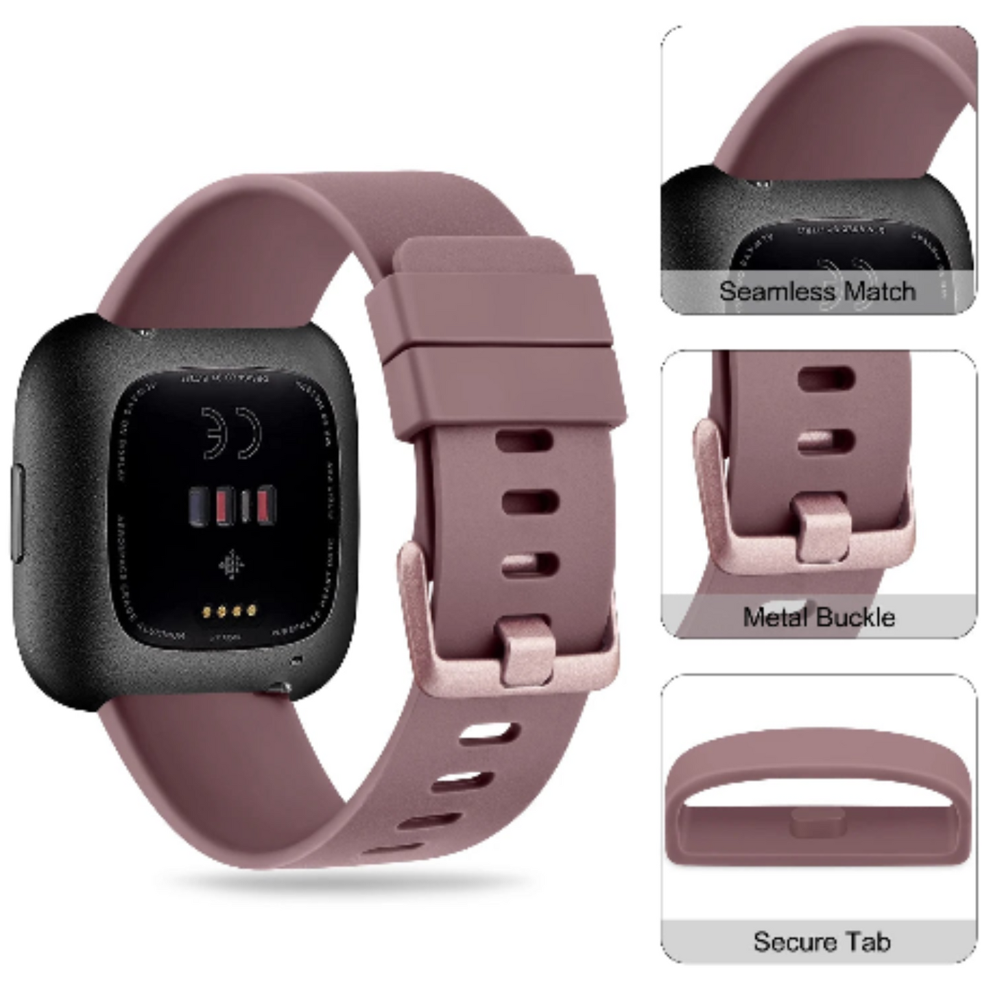 Soft Silicone Sport Band for the Fitbit Versa 2 (available in 26 colours)