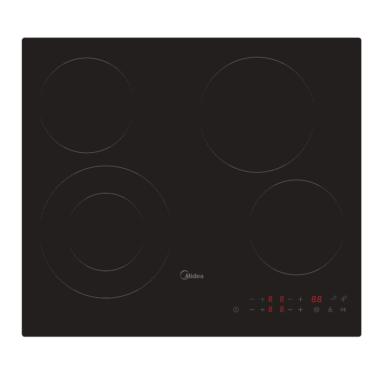 Midea 60cm Ceramic hob Touch Control MCH640F298K