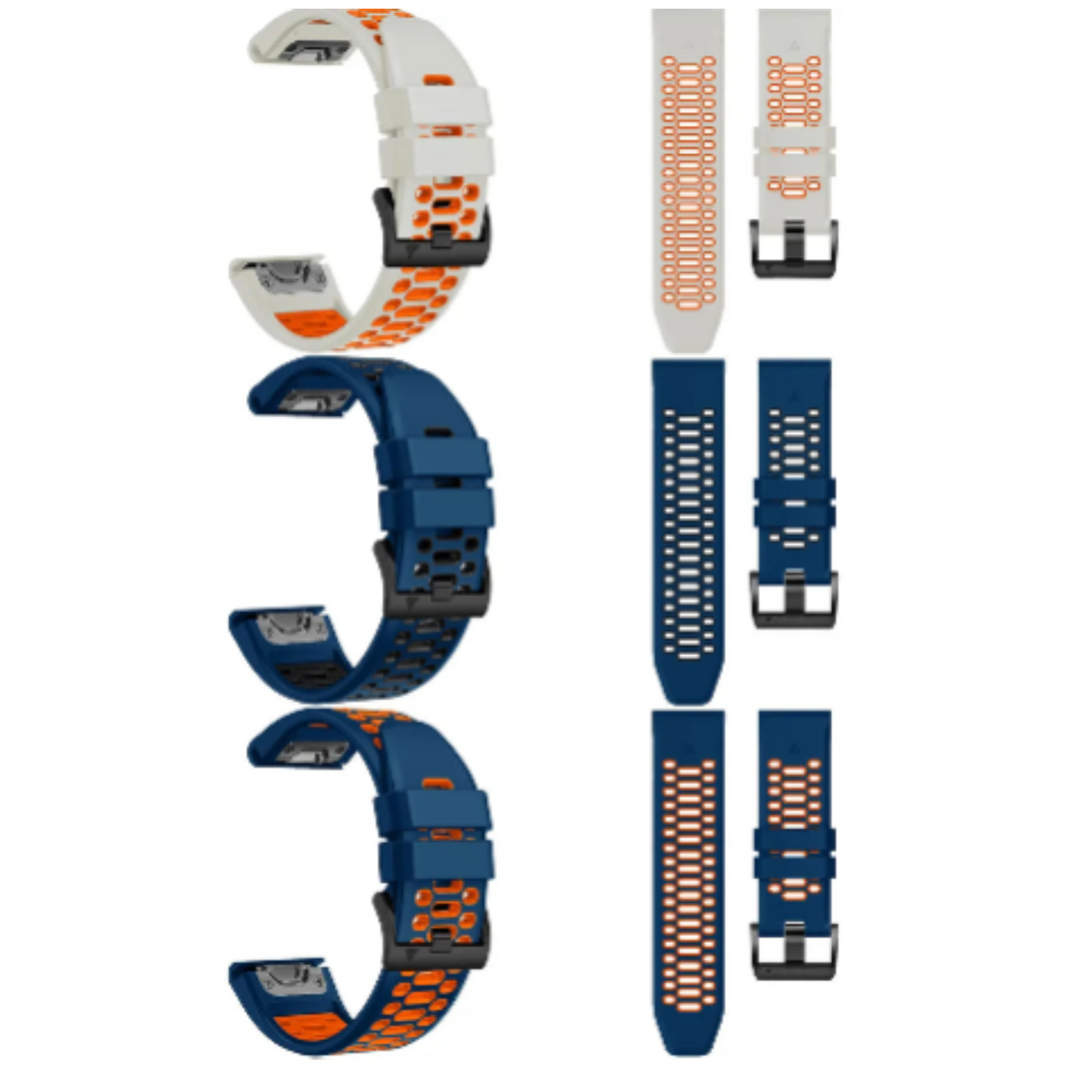 Quick Fit Silicone Strap for the Garmin Fenix 5X & 5X Plus (available in 12 colours)