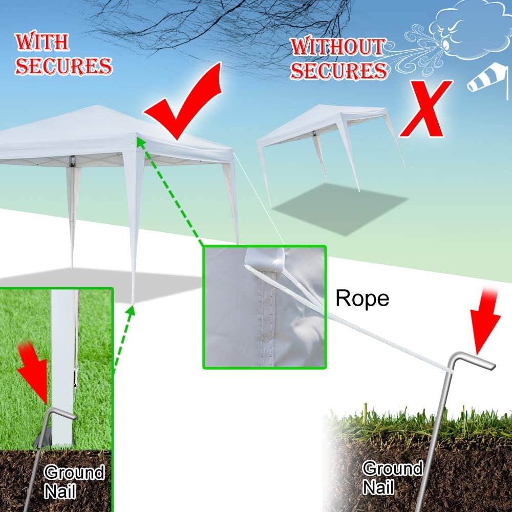 Canopy Tent Gazebo with Dressed Legs