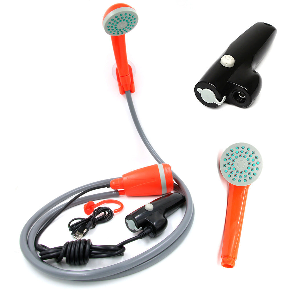 Portable Camping Shower Kit with Folding Bucket