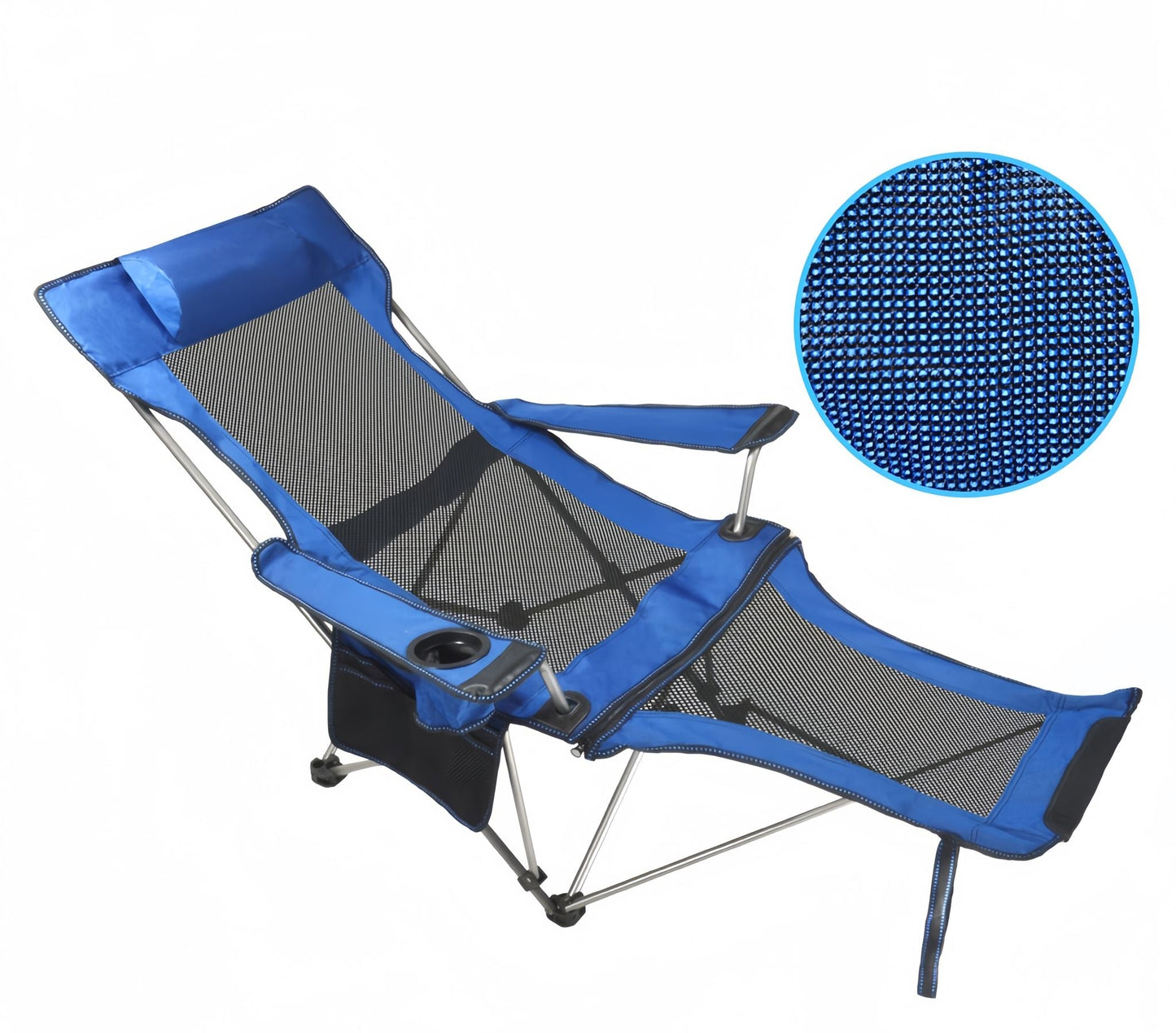 Reclining Camping Chair with Footrest