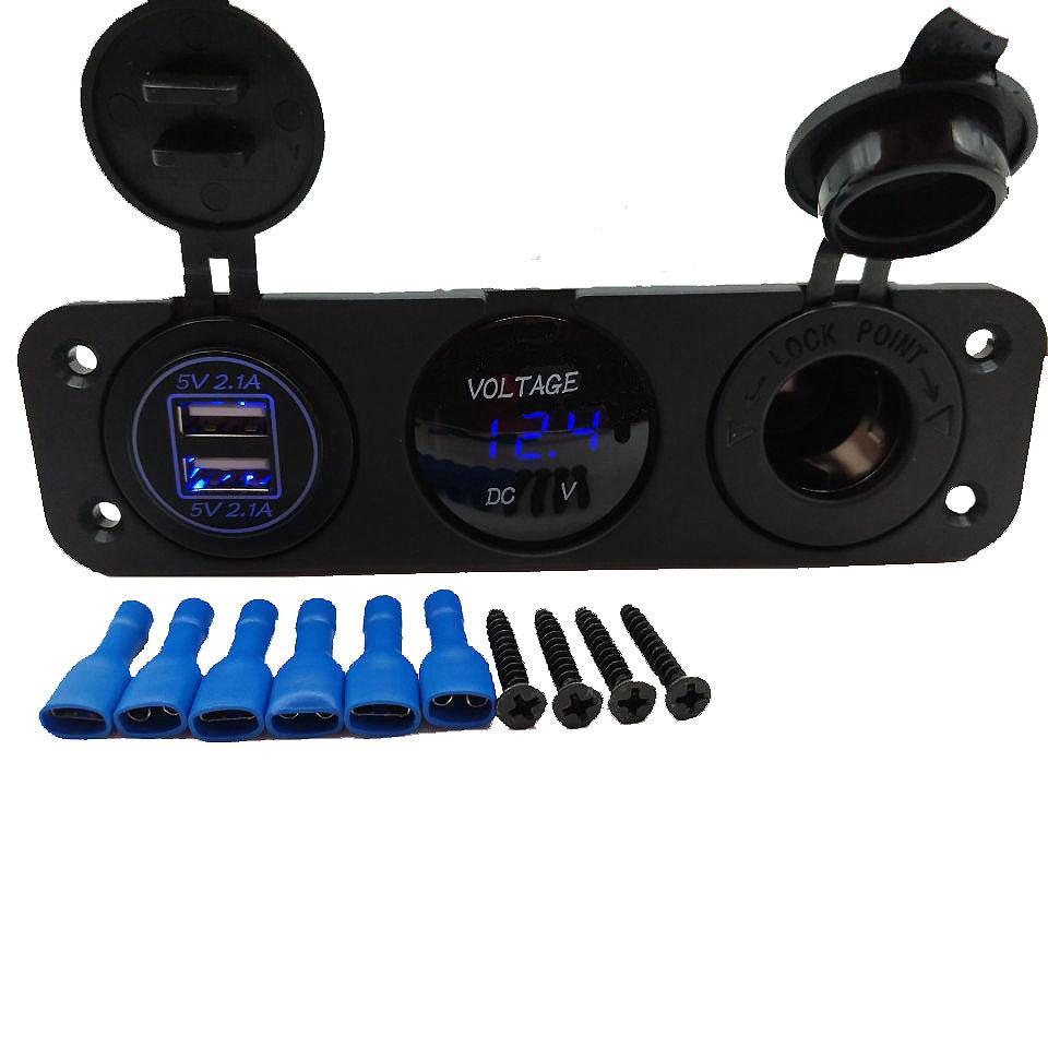 12V Car Charger Socket Panel