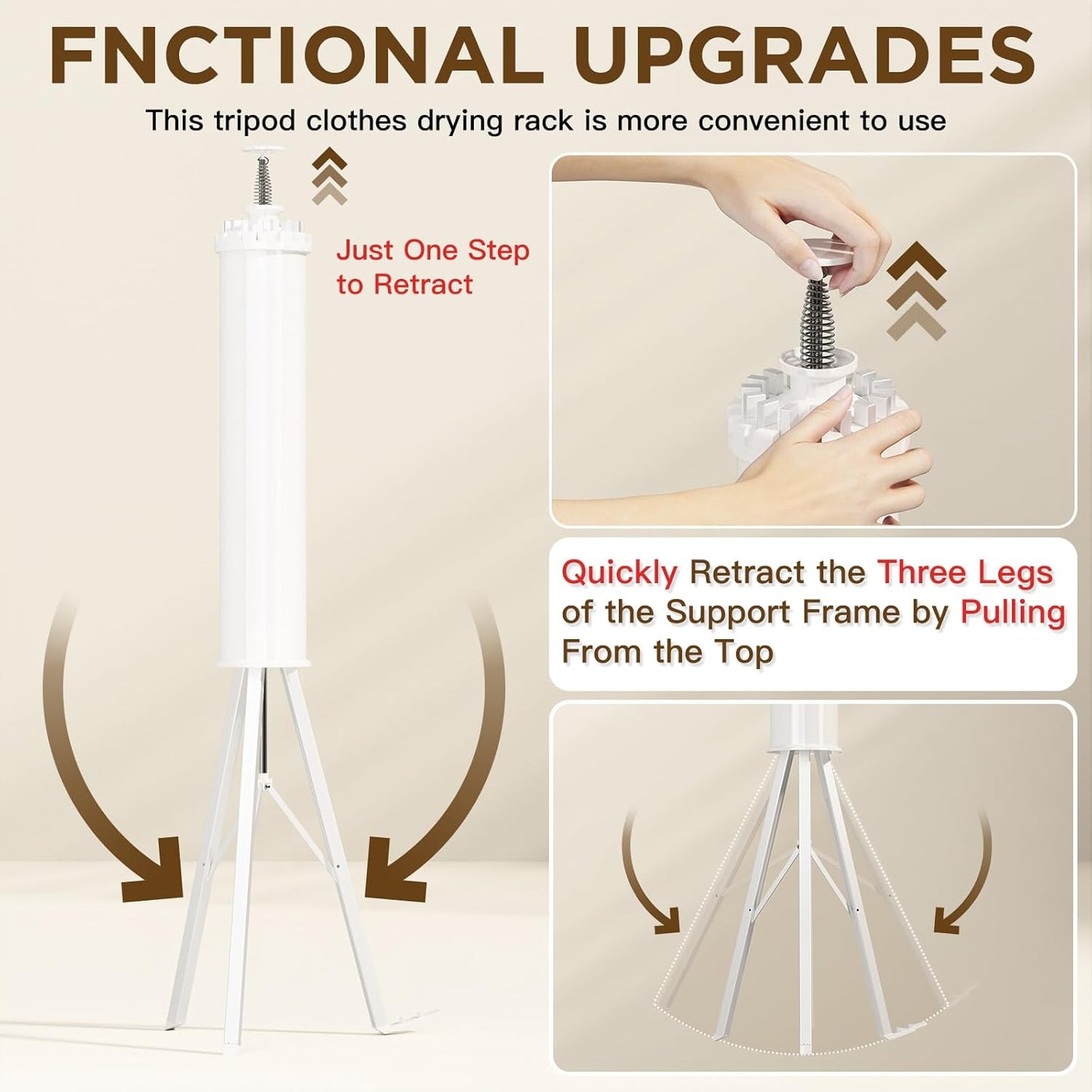 Tripod Clothes Drying Rack