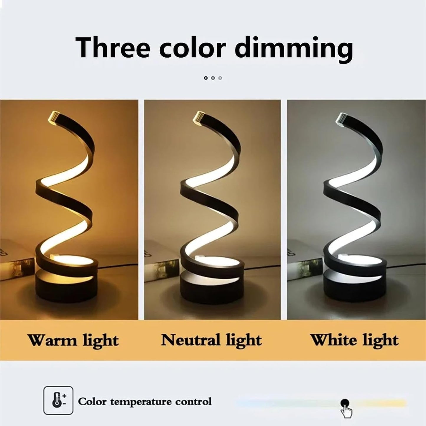 Spiral LED Table Lamp