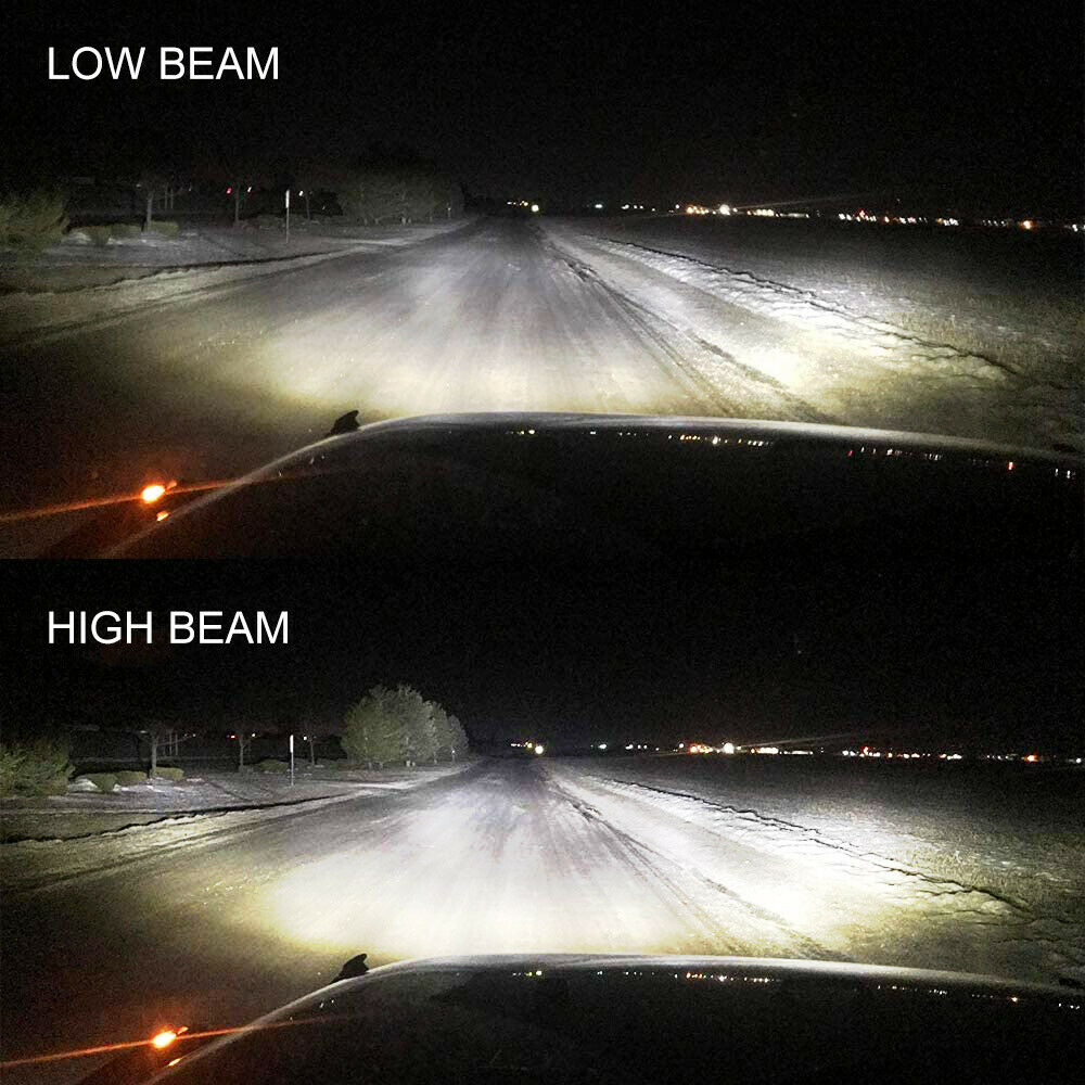 5x7" 7x6" Inch LED Headlights Hi/Lo Beam DRL For Toyota Hilux Jeep Truck 1 Pair