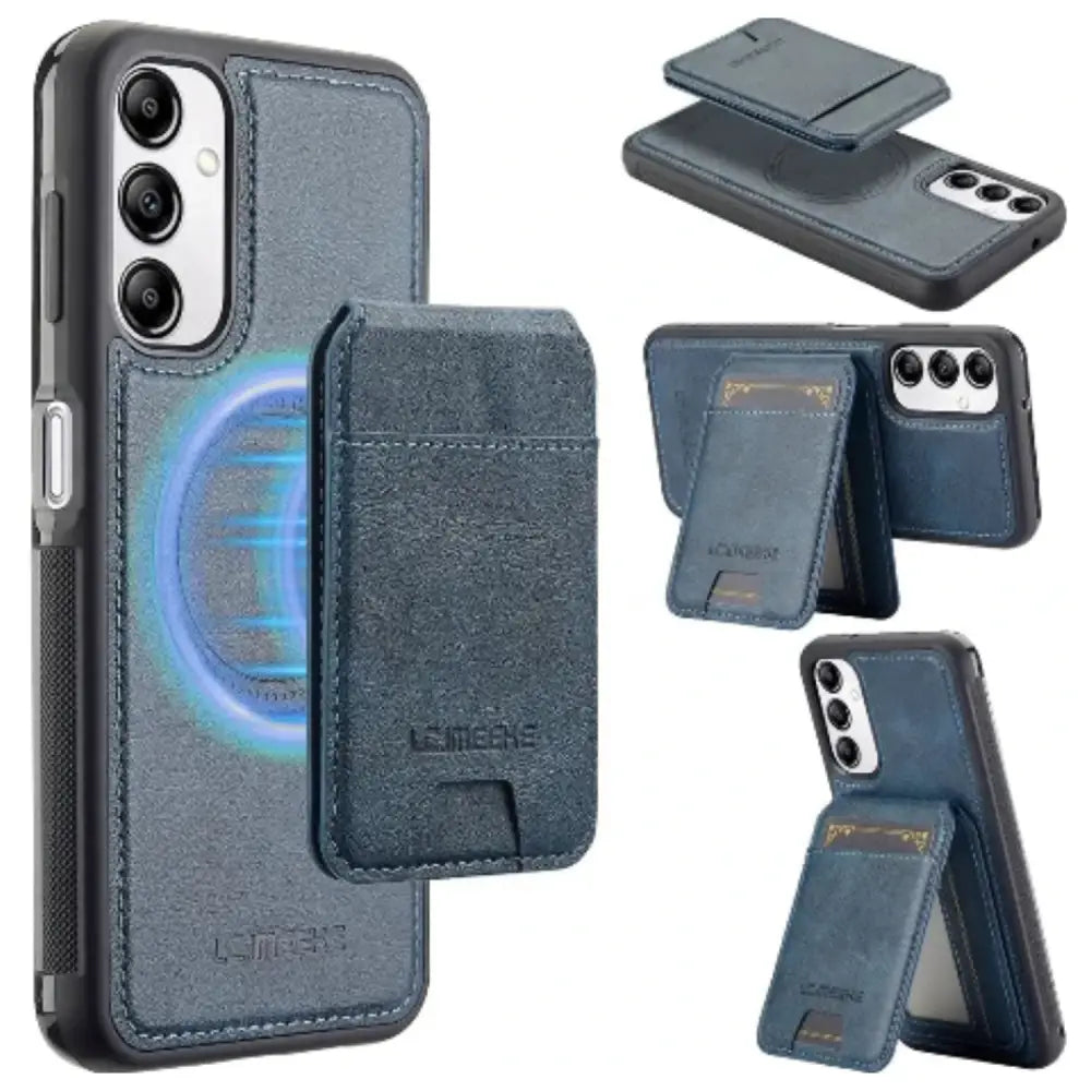 2-in-1 Leather Case for Samsung Series (Blue)