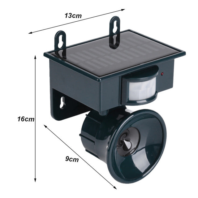 Solar Ultrasonic Bird Repeller Pest Animal Deterrent