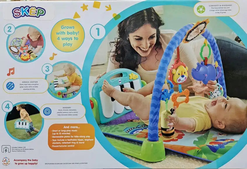 SKEP Kick & Play Piano Musical Gym - Blue 8840