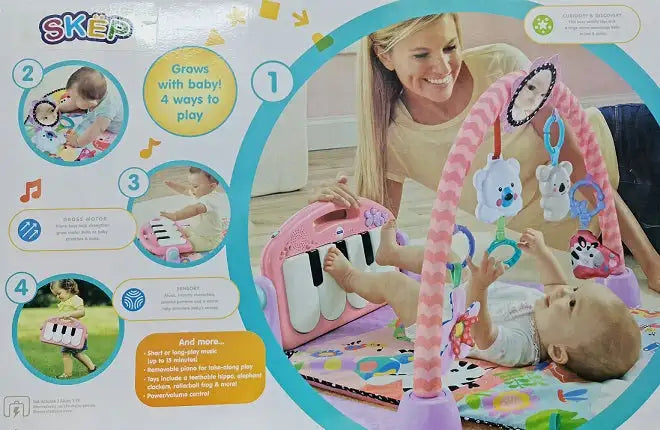 Skep Kick & Play Piano Musical Gym - Pink 8839