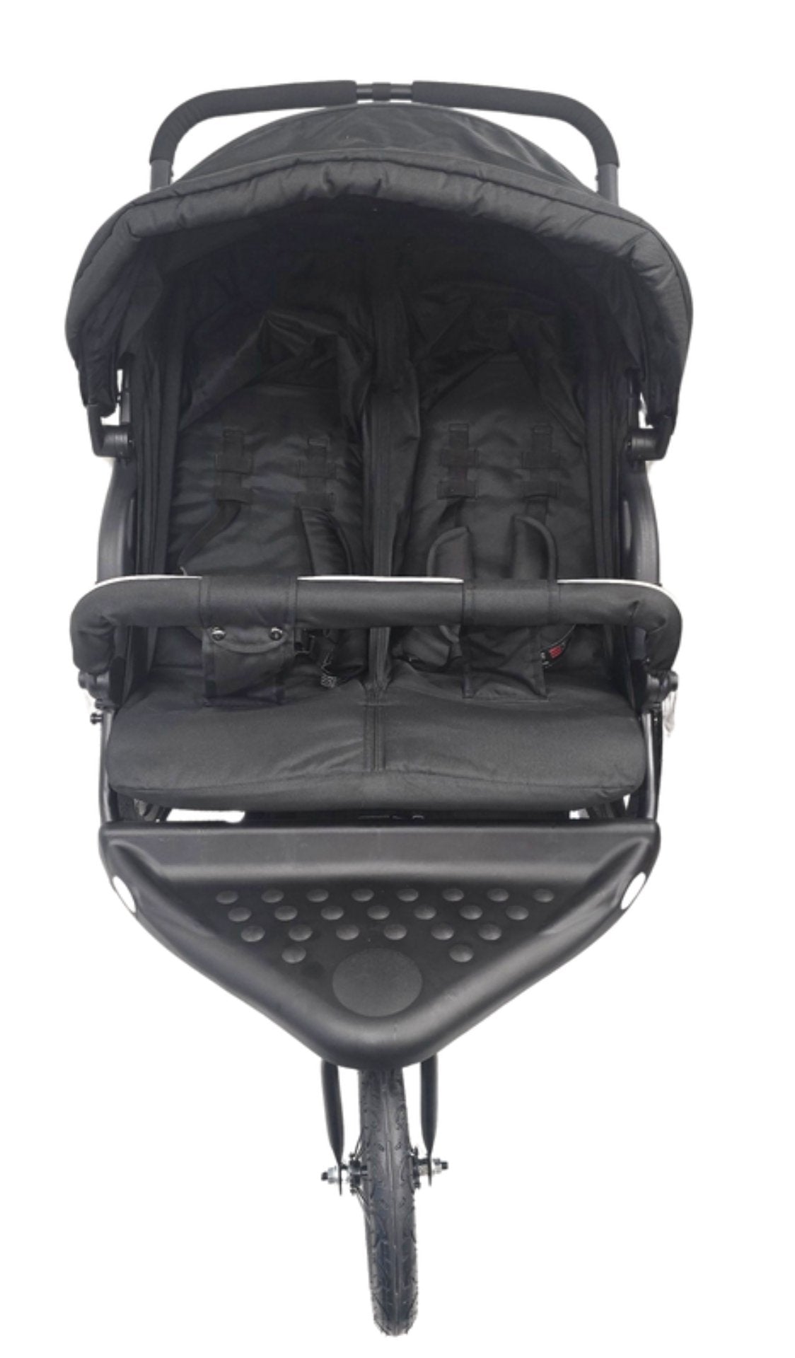Teina 3-Wheel Twin Stroller - Black