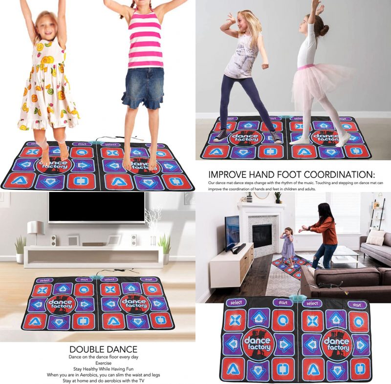 Double Dancing Mat Sports Fitness Games