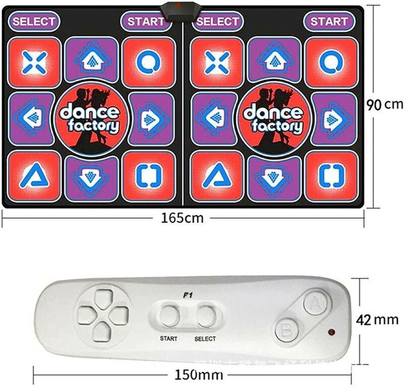 Double Dancing Mat Sports Fitness Games