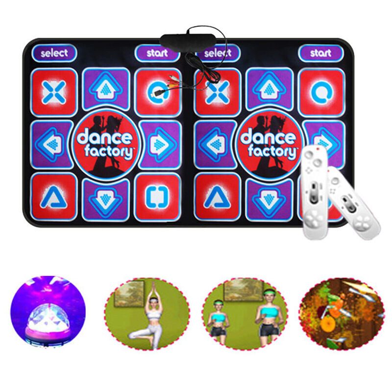 Double Dancing Mat Sports Fitness Games