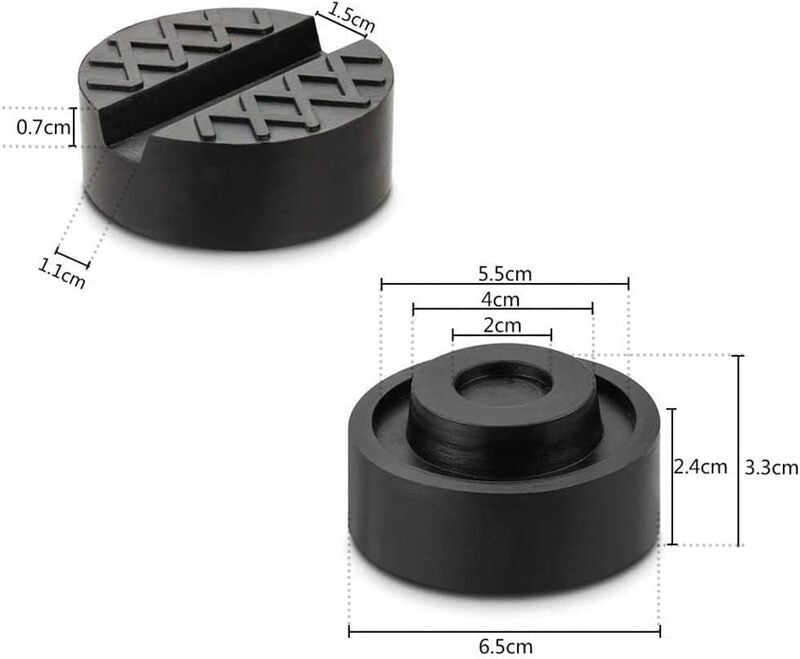 2PCS Floor Jack Rubber Pad, Universal Jack Pad Adapter