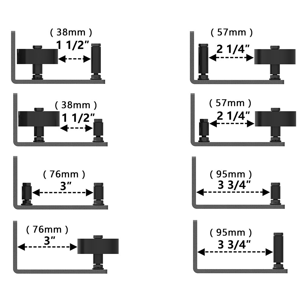 Barn Door Hardware Bottom Floor Guide Stay Roller Adjustable Wall Sliding Tool