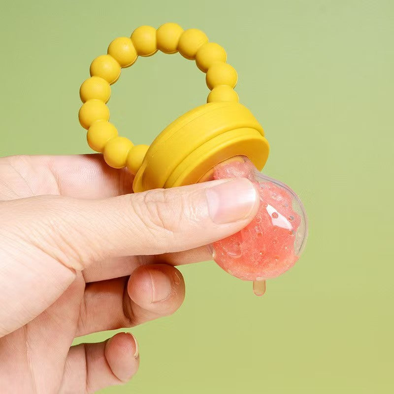Silicone Baby Fruit Feeder – Warm Sand