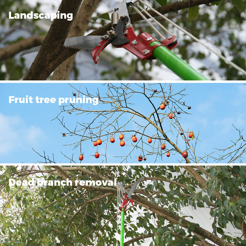 8M Detachable Pole Pruning Saw Tree Trimmer Shearing